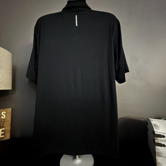 Zelos Polo Golf Shirt Men LT Black Stretch Lightweight Stretch NWT - Picture 2 of 8